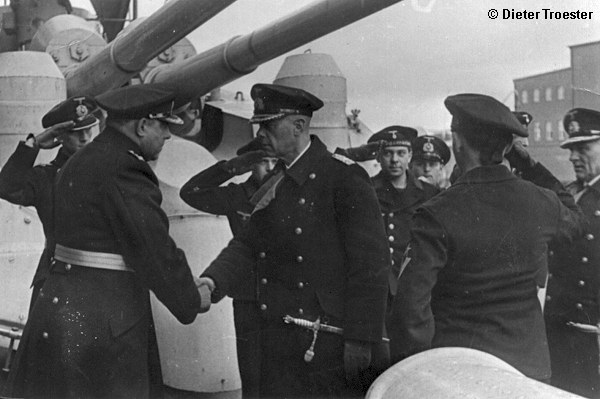 Admiral Ltjens aboard Hipper