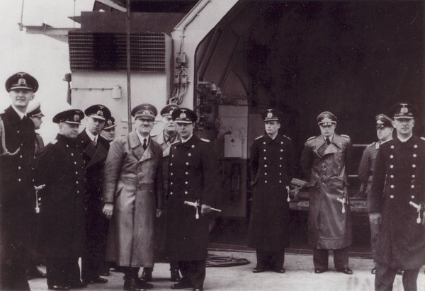 Adolf Hitler Inspecting the Bismarck