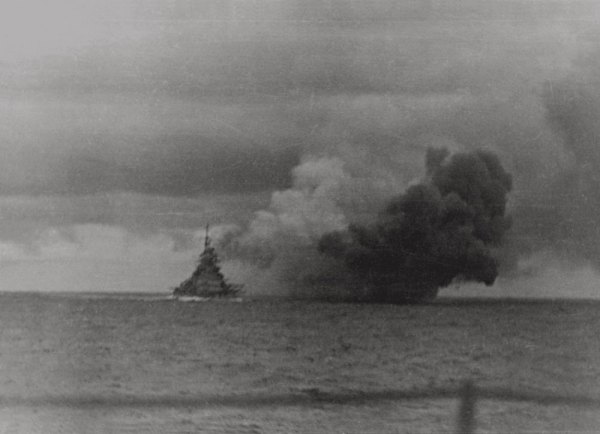 The Bismarck in Battle