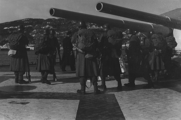 Mountain Troops aboard Admiral Hipper