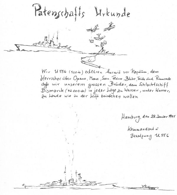 Bismarck Patenschaftsurkunde